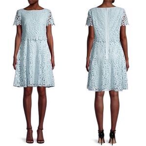 Shani NWT Popover Lace Fit & Flare Dress in Color
Dusty Blue Size 12